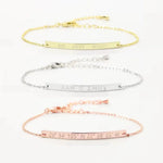 Load image into Gallery viewer, Dainty Thin Engraving Bracelet
