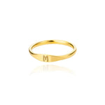 Load image into Gallery viewer, Dainty Thin Letter Initial Ring
