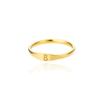 Load image into Gallery viewer, Dainty Thin Letter Initial Ring
