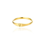 Load image into Gallery viewer, Dainty Thin Letter Initial Ring
