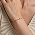 Load image into Gallery viewer, Dainty Thin Paperclip Letter Initial Bracelet
