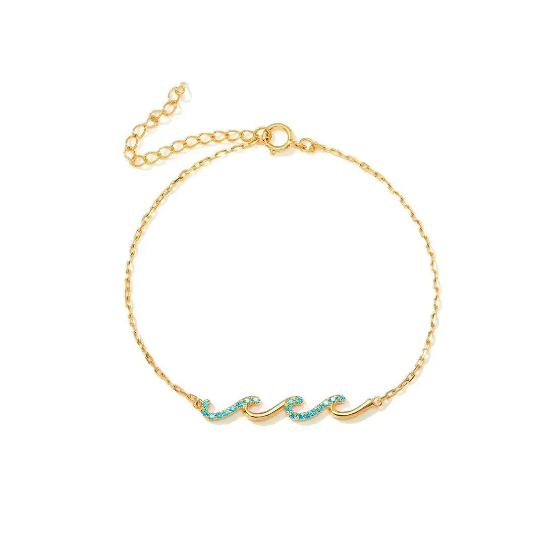 Delicate Wave Chain Bracelet