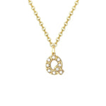 Load image into Gallery viewer, Dainty Zircon Letter Initial, Number, Symbol Chain Necklace

