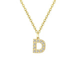 Load image into Gallery viewer, Dainty Zircon Letter Initial, Number, Symbol Chain Necklace
