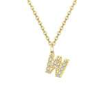 Load image into Gallery viewer, Dainty Zircon Letter Initial, Number, Symbol Chain Necklace
