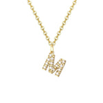 Load image into Gallery viewer, Dainty Zircon Letter Initial, Number, Symbol Chain Necklace
