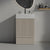 20 Inch Striped Cashmere Grey Bathroom Vanity Ceramic Sink Freestanding Cabinet In Grey