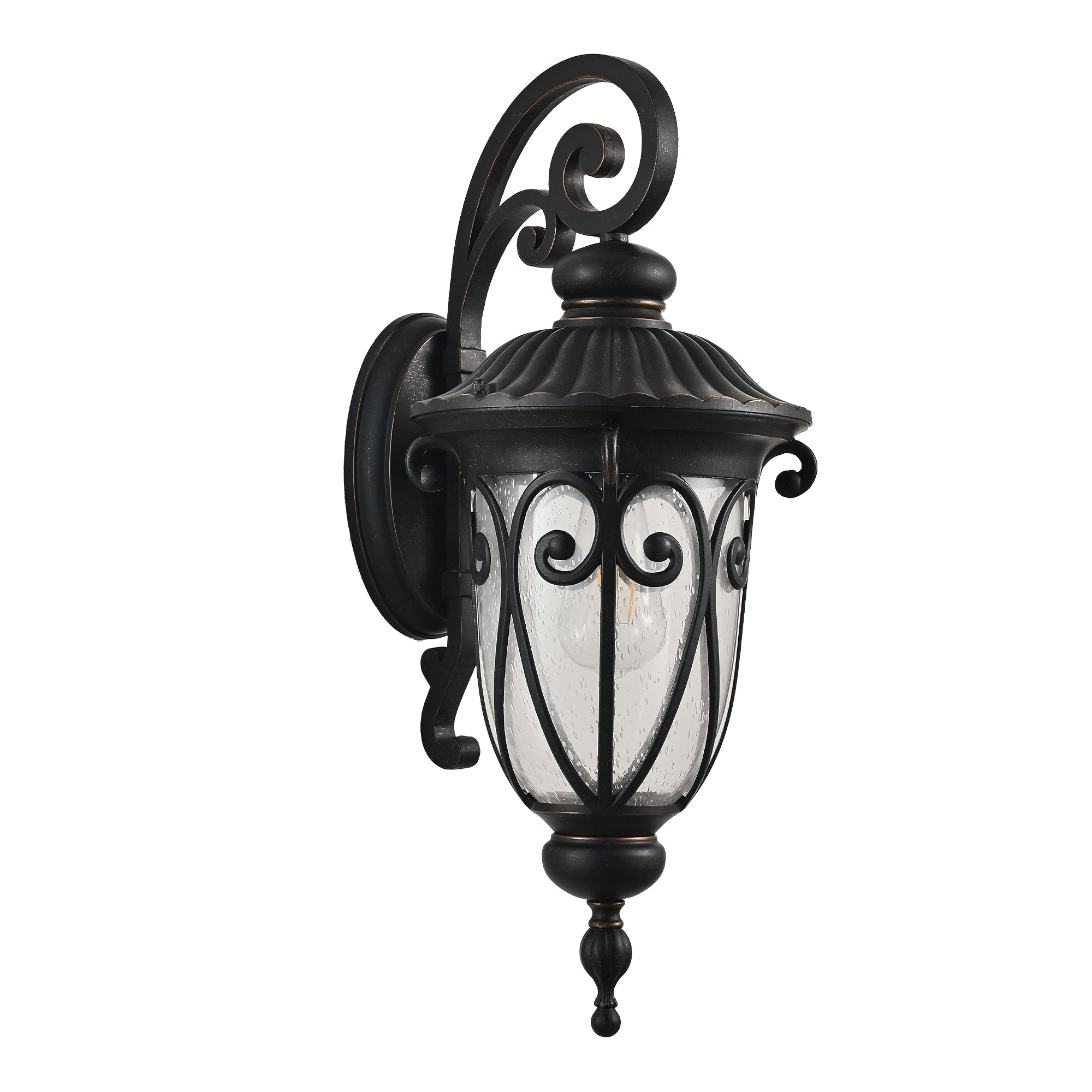 Black Vintage Classic Outdoor Wall Lantern