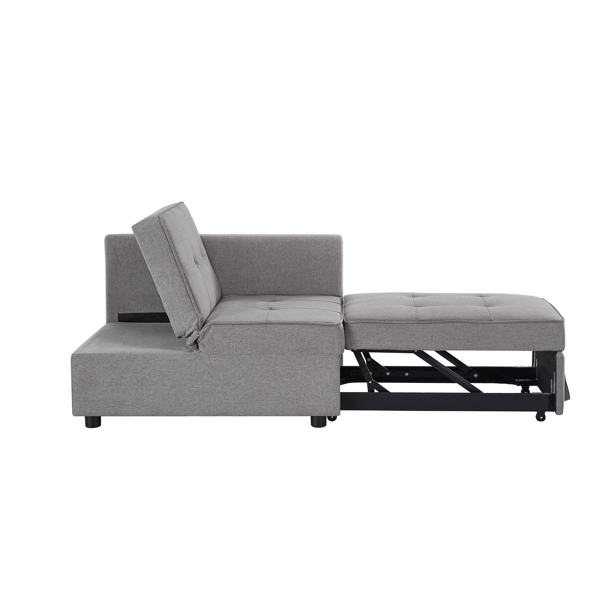 4 in 1 Multifunctional Single Sofa Bed with Adjustable Backrest