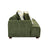 Accra 2-Seat Minimal Corduroy Sofa in Green