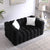 Timimoun Boucle Marshmallow Sofa in Black