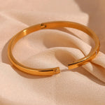 Load image into Gallery viewer, Diamond Accented Gold Cuff Bracelet

