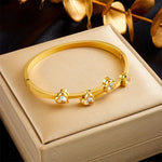 Load image into Gallery viewer, Diamond Heart Cuff Bracelet
