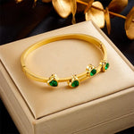 Load image into Gallery viewer, Diamond Heart Cuff Bracelet
