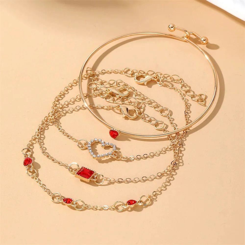 Diamond Statement Bracelet Stacks