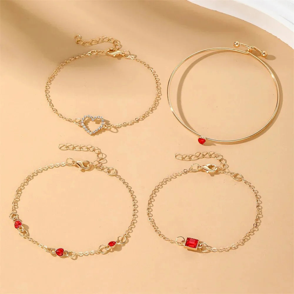 Diamond Statement Bracelet Stacks