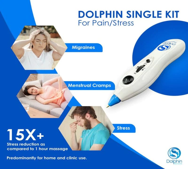 DOLPHIN NEUROSTIM Scar Release Kit Dolphin Neurostim Professional Blue Tip (BT) Single Kit- DSK-PRO-BT