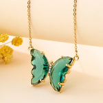 Load image into Gallery viewer, Colourful Petite Butterfly Necklace
