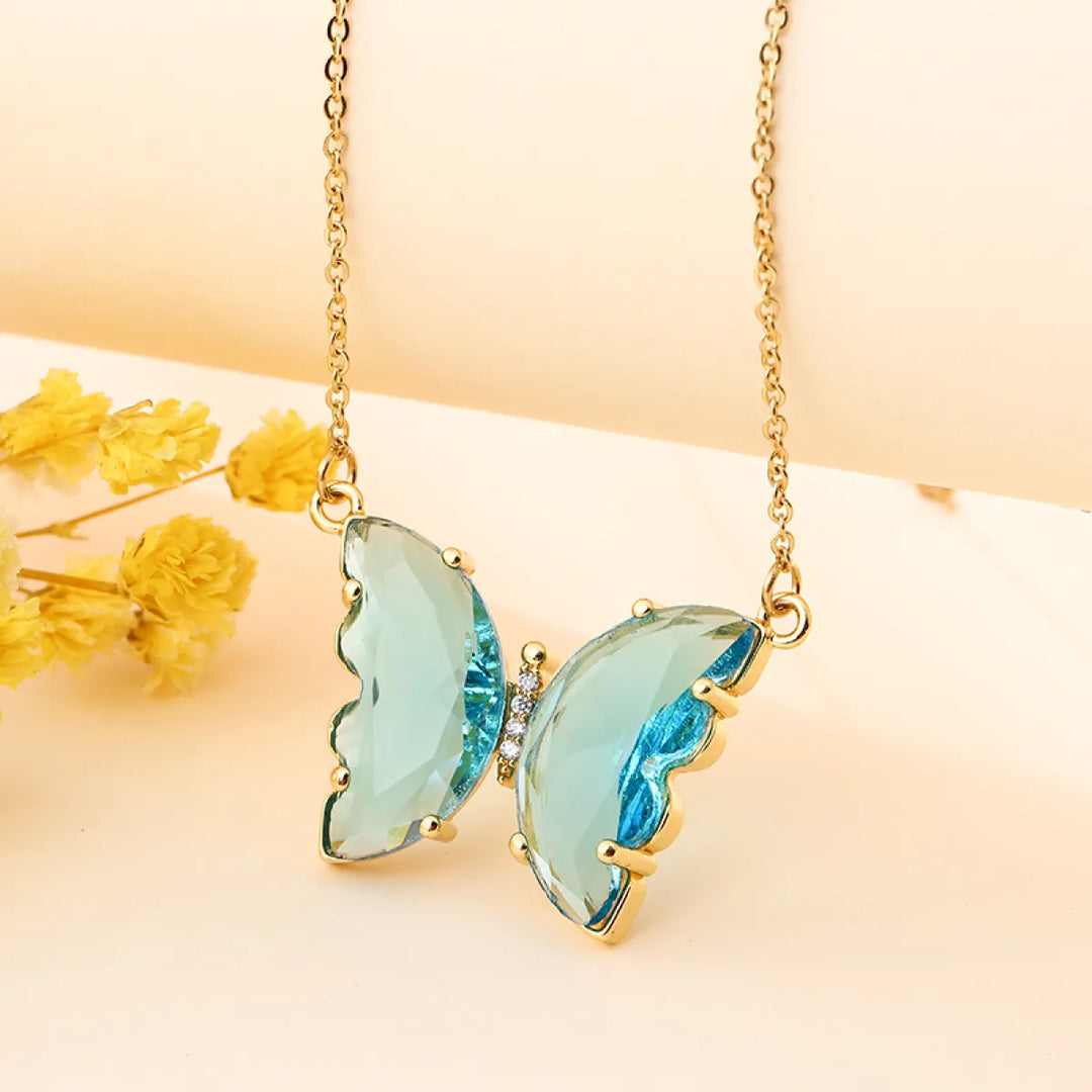 Colourful Petite Butterfly Necklace