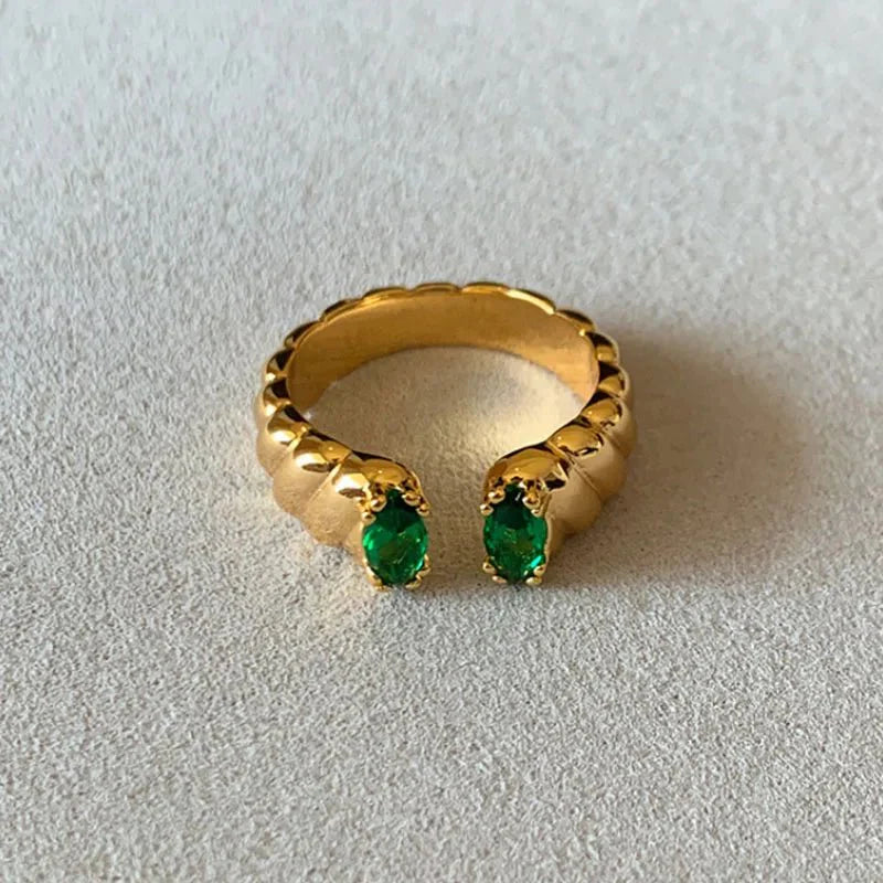 Dual diamond wrapped rings 972387