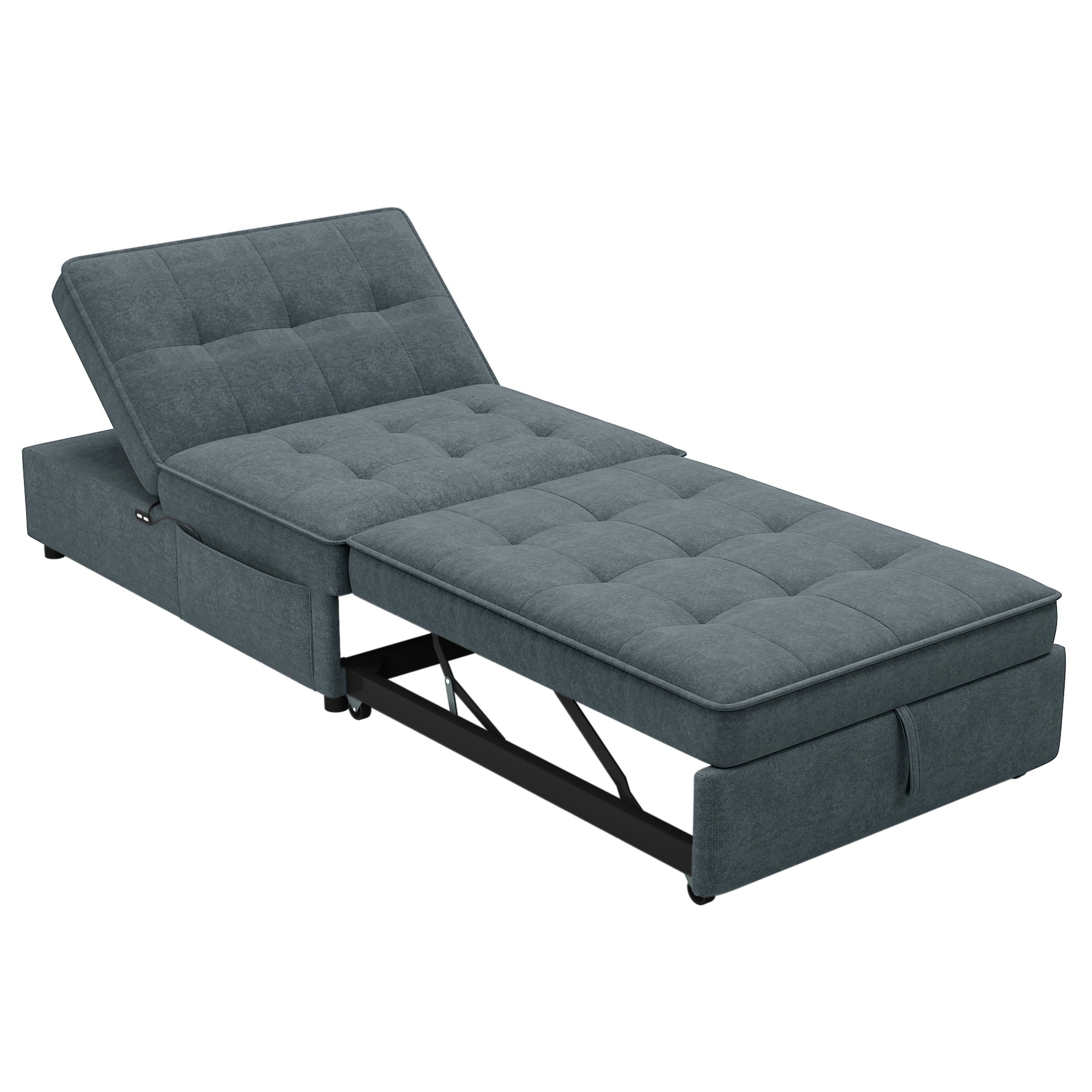 Dark Blue 4-in-1 Sofa Bed Chair