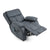 Lumbar Heating & Massage Recliner In Charcoal Fabric