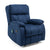 Navy Blue Fabric Heat & Massage Recliner