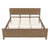 King Size Walnut Wooden Platform Bed Frame