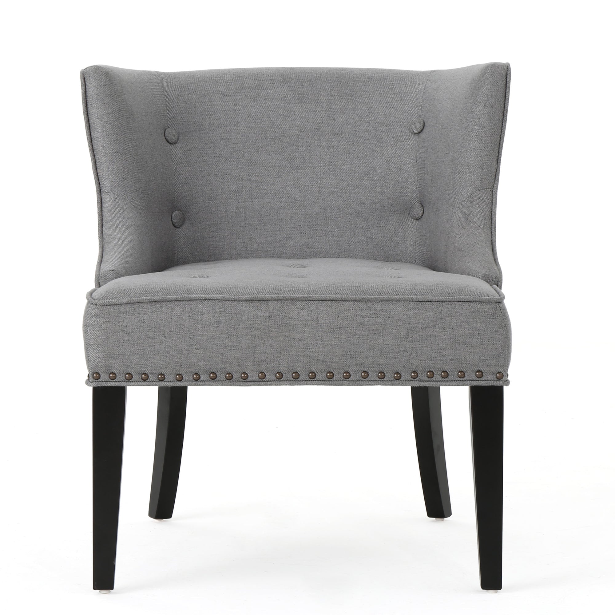 Occasional Accent Chair In Gray Fabric