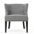 Occasional Accent Chair In Gray Fabric