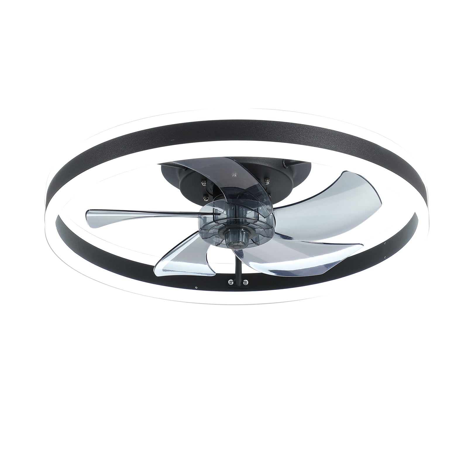 Black Ceiling Fan with Lights Dimmable LED