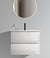 Wall Mount 24 Inch White Glossy Bathroom Vanity with Ceramic Sink Large Storage Floating Vanity for Modern Bathroom In White