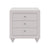 Cream Gray Queen 3-Piece Bedroom Set with Hidden LED Lighting