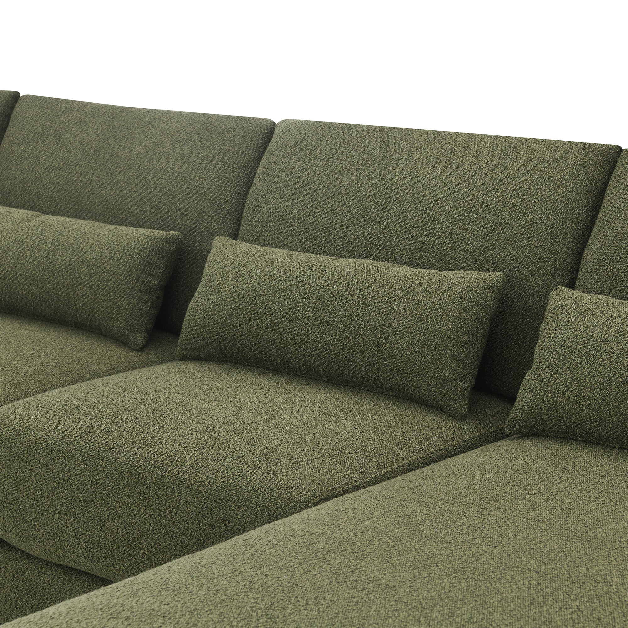 Meknes L-Shape Sofa in Green