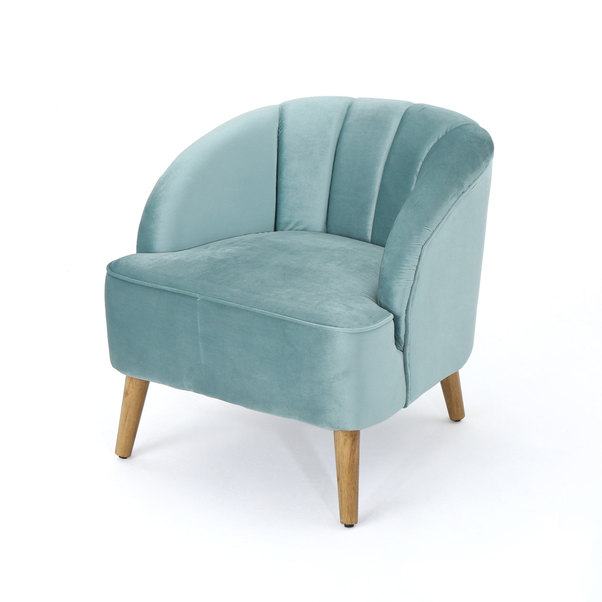 Blue Mid-Century Modern Club Chair