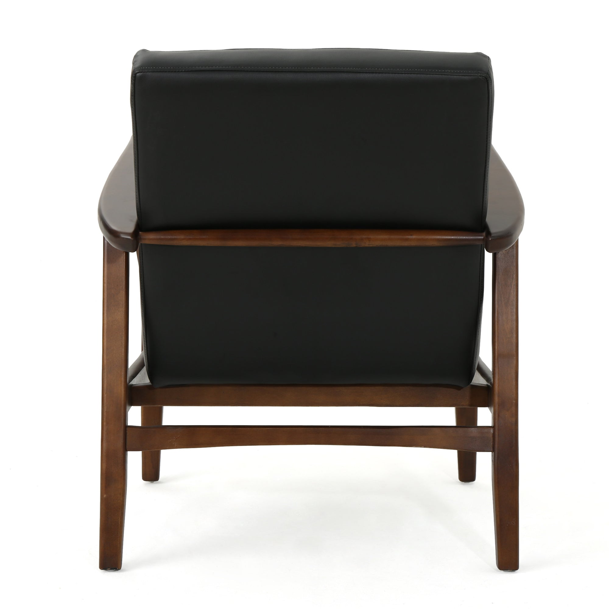 Mid Century Modern Faux Leather Club Chair