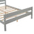 Gray Full Bed with Headboard and Footboard