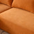 Dakar 4-Seat Minimalist Modular Sofa in Orange