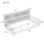 Twin Toddler Floor Bed with Bedside Bookcase, Shelves, and Guardrails in White