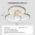 Three-Ring Contemporary Semi-Flush Mount Ceiling Lamp