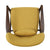 Stylish Club Chair Upholstered In Soft Mustard Fabric