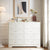 Modern 3 Drawer Bedroom Chest with 8 Drawers Organizer In White