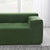 Addis 4-Seat Modular Convertible Sofa in Green