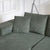 Modern Corduroy Upholstered Modular Sectional Sofa Set With Free Combination Design And Five Pillows In Green