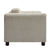 Beige Woven Velvet Oversized Armchair