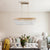 Rectangular Gold Crystal Chandelier