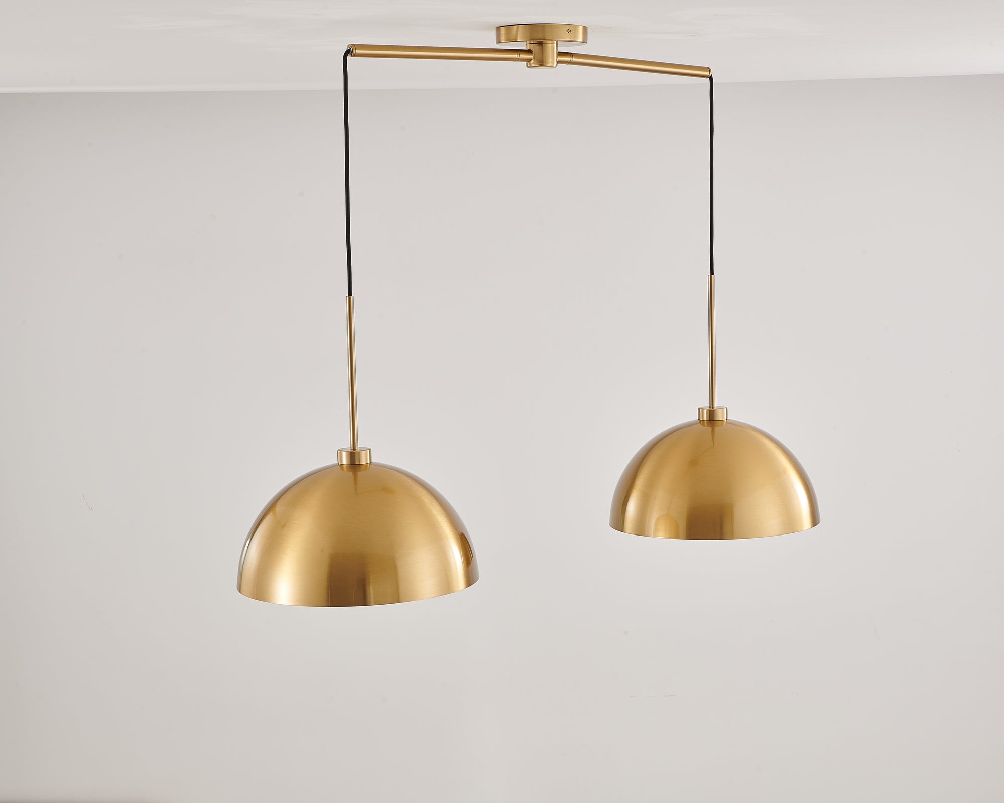 Industrial Modern Copper Color Double Pendant Light