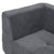 Mombasa 3-Seat Compressed Sofa in Dark Grey