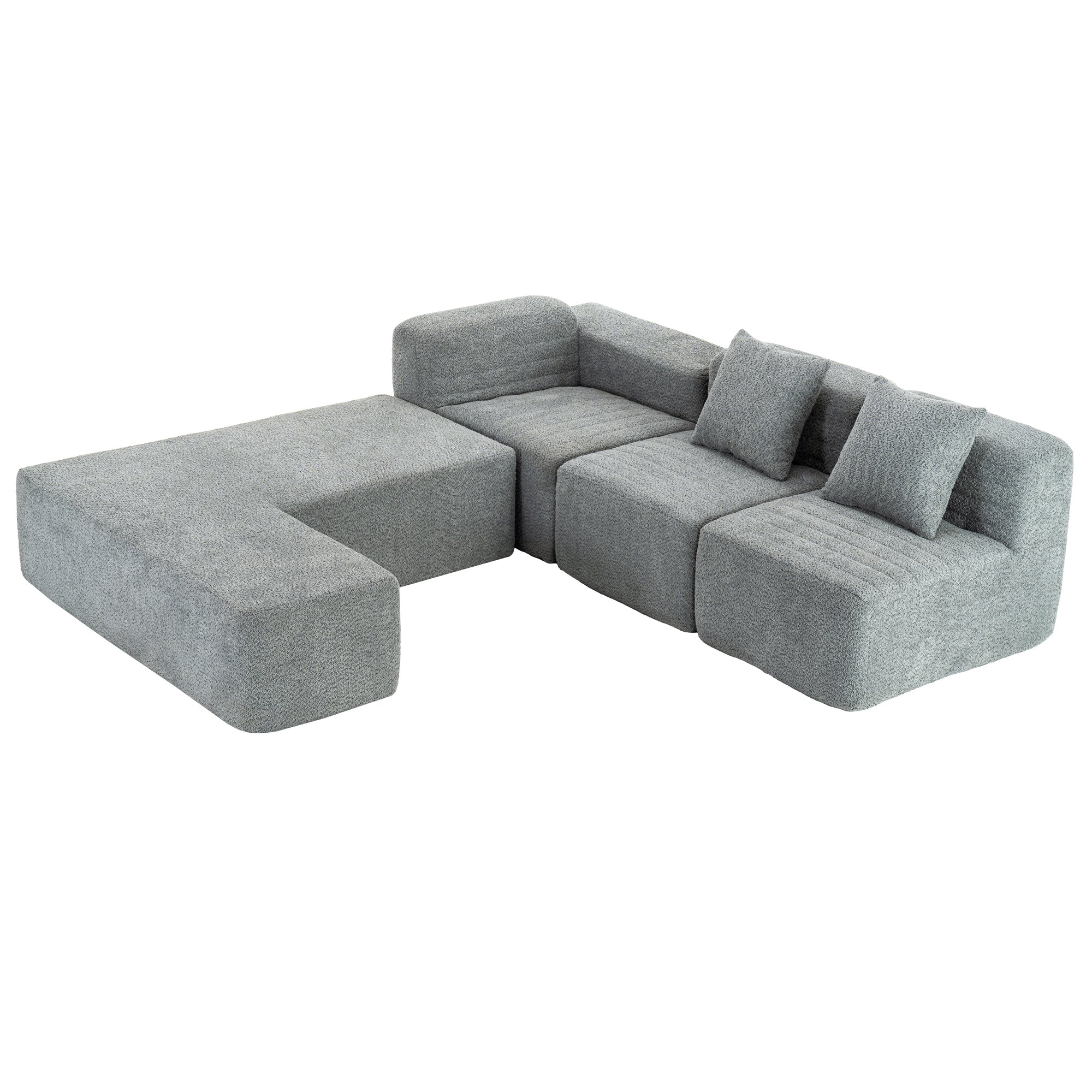 Chamonix Modular Sectional Sofa in Gray