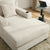 39.7" Cream Oversized Chaise Lounger